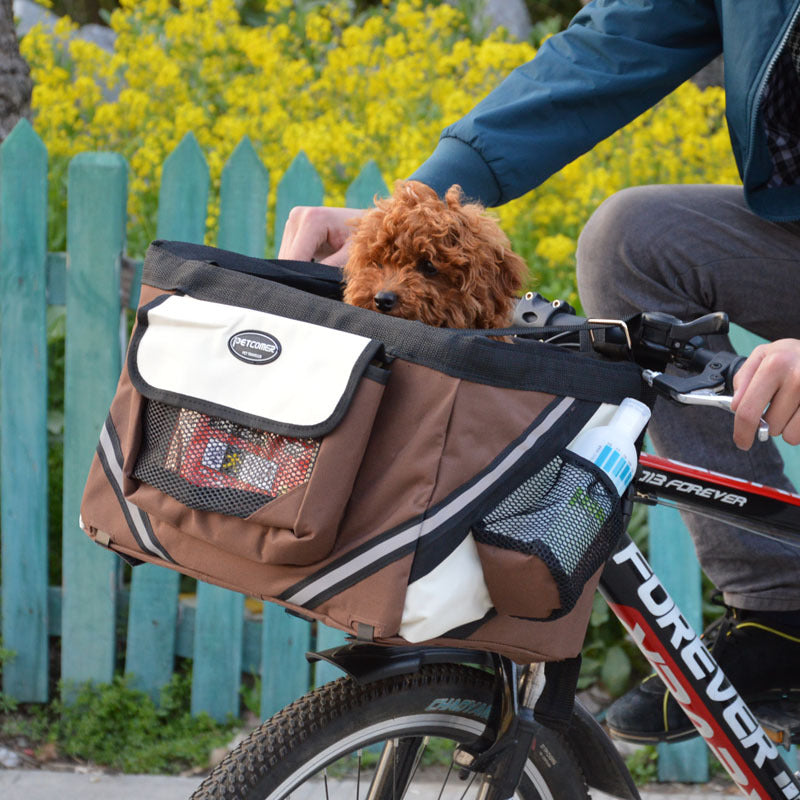 View details for Pet Bicycle Carrier Cat&Dog Bike Removable Basket Handlebar Pet Bicycle Carrier Cat&Dog Bike Removable Basket Handlebar