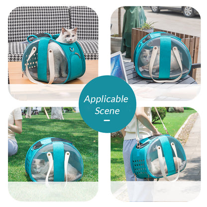 View details for Double Fish Transparent Dog Bag Puppy Cat Cane Backpack Double Fish Transparent Dog Bag Puppy Cat Cane Backpack