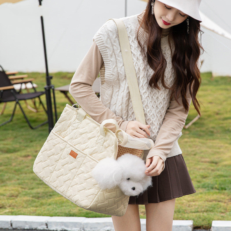 high capacity pet handbag for cats and dogs