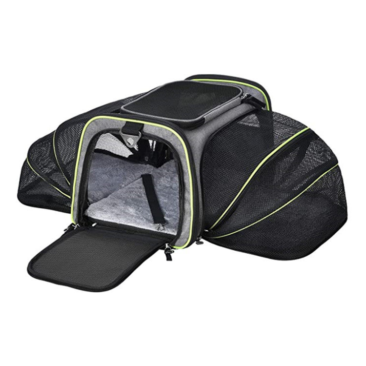 Carrier For Cat Pet Airline Approved Expandable Foldable