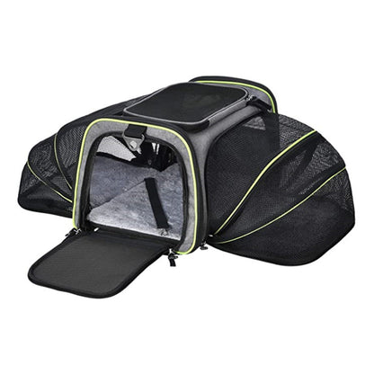 Carrier For Cat Pet Airline Approved Expandable Foldable