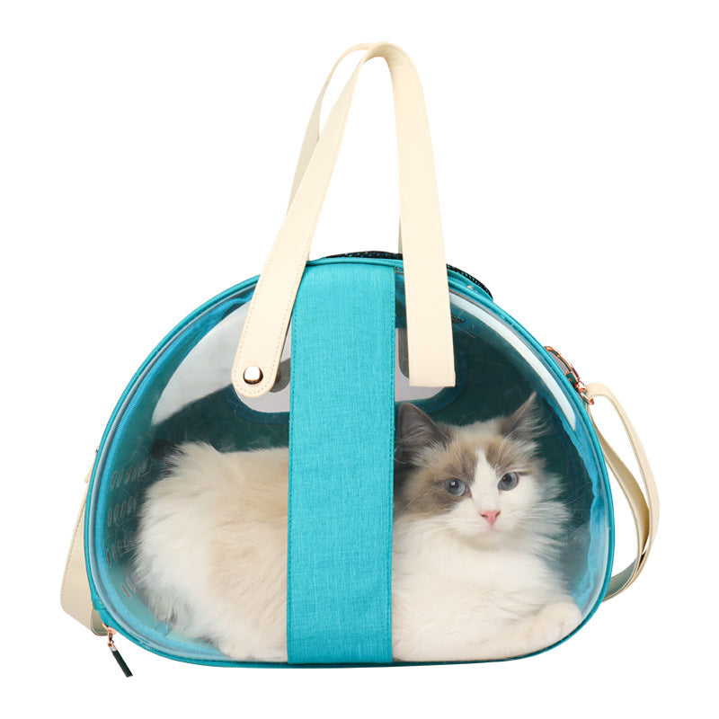 View details for Double Fish Transparent Dog Bag Puppy Cat Cane Backpack Double Fish Transparent Dog Bag Puppy Cat Cane Backpack