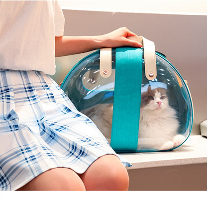 View details for Double Fish Transparent Dog Bag Puppy Cat Cane Backpack Double Fish Transparent Dog Bag Puppy Cat Cane Backpack