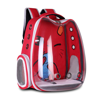 Pet Supplies Pet Backpack Convenient Pet Space Bag Breathable